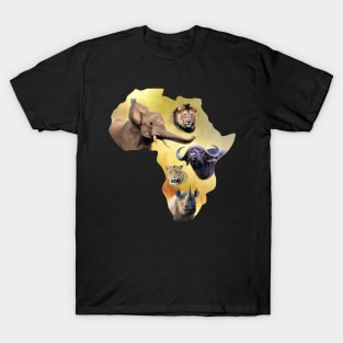 Africa's Big Five Animals | African Wildlife T-Shirt